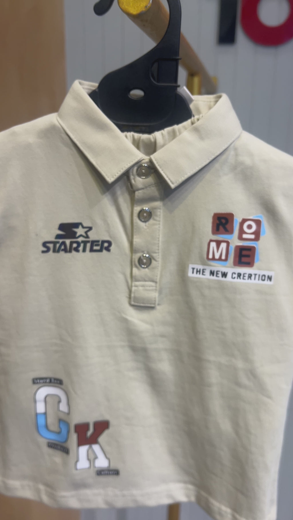 Kids Premium Polo Co-Ord Set – Starter Graphic Design 287