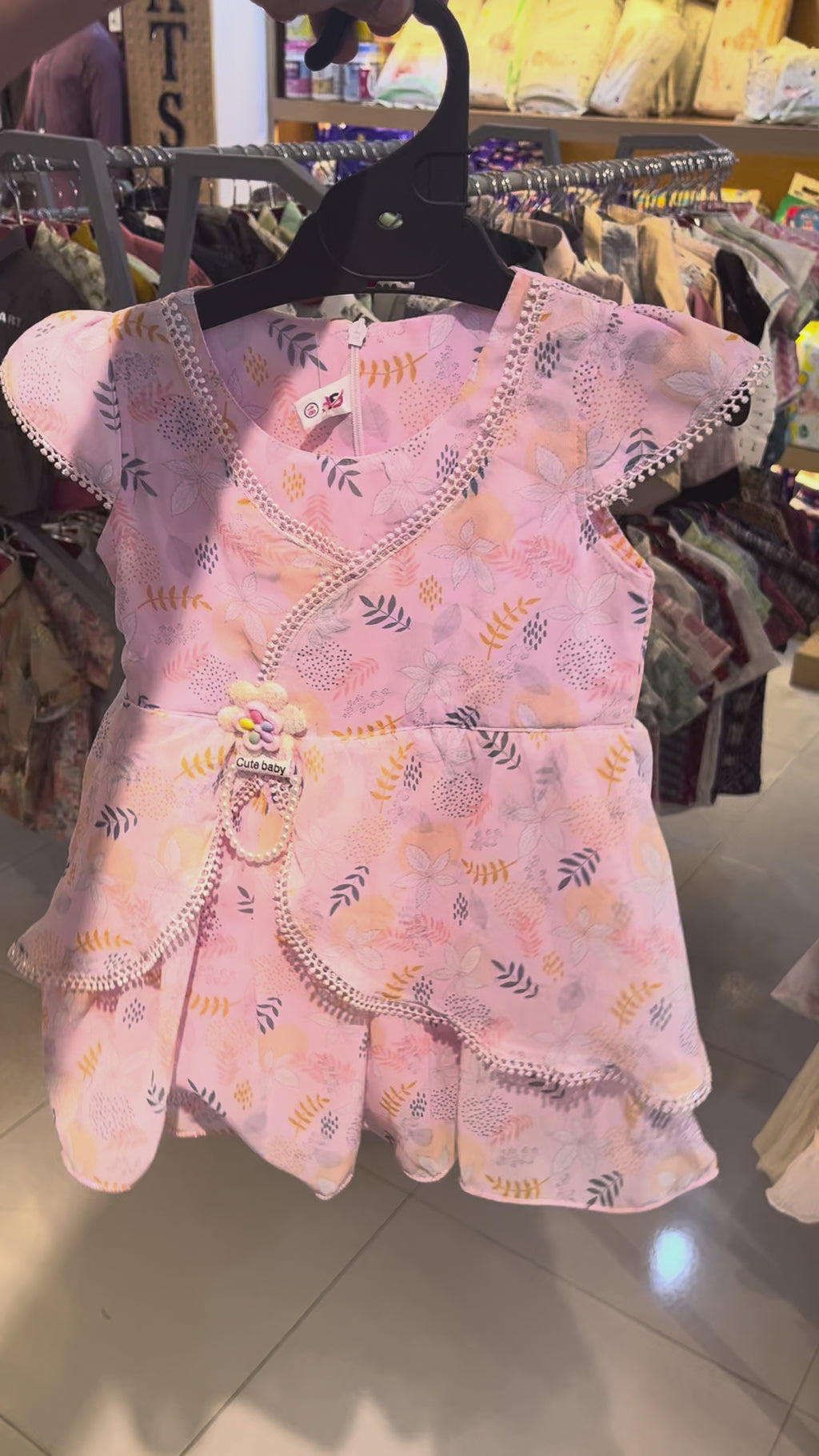 Girls Floral Party Dress 0208