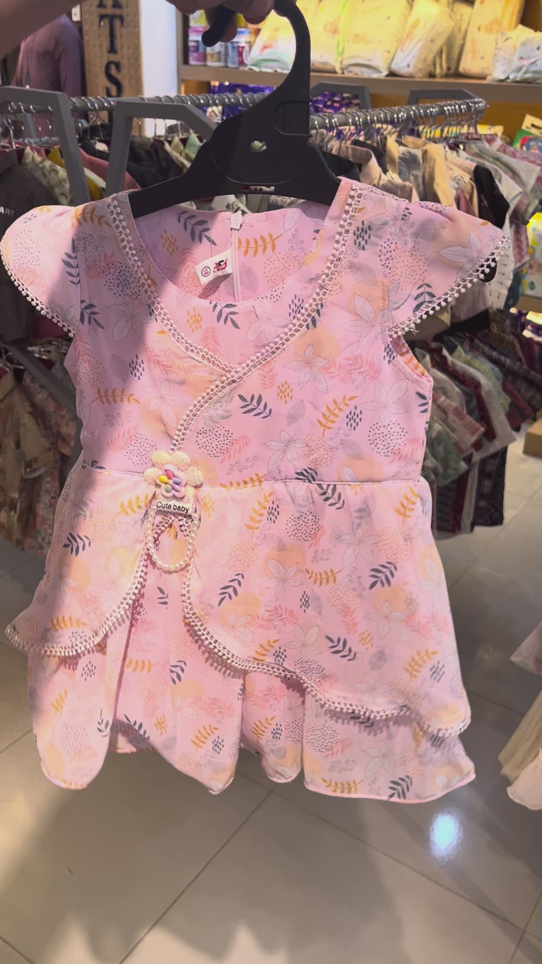 Girls Floral Party Dress 0208