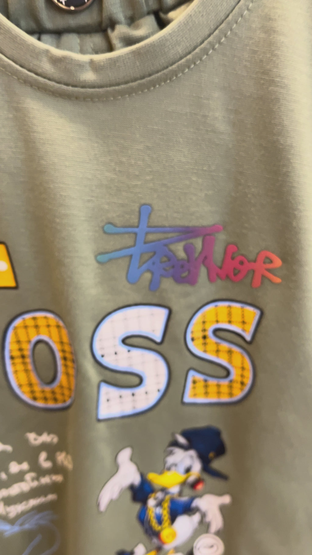 Kids Cartoon Print T-Shirt & Shorts Set 284