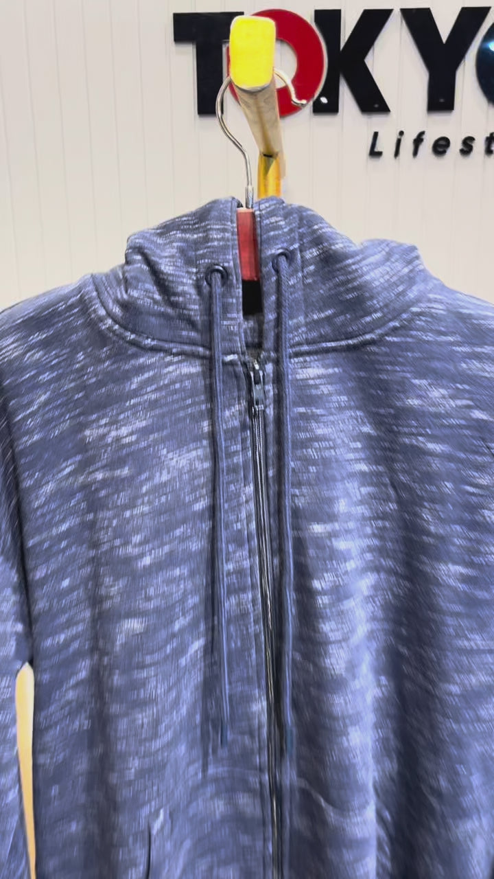 GATSBY Mens Hoodie (Full-Zipper)_C&A Navy A11