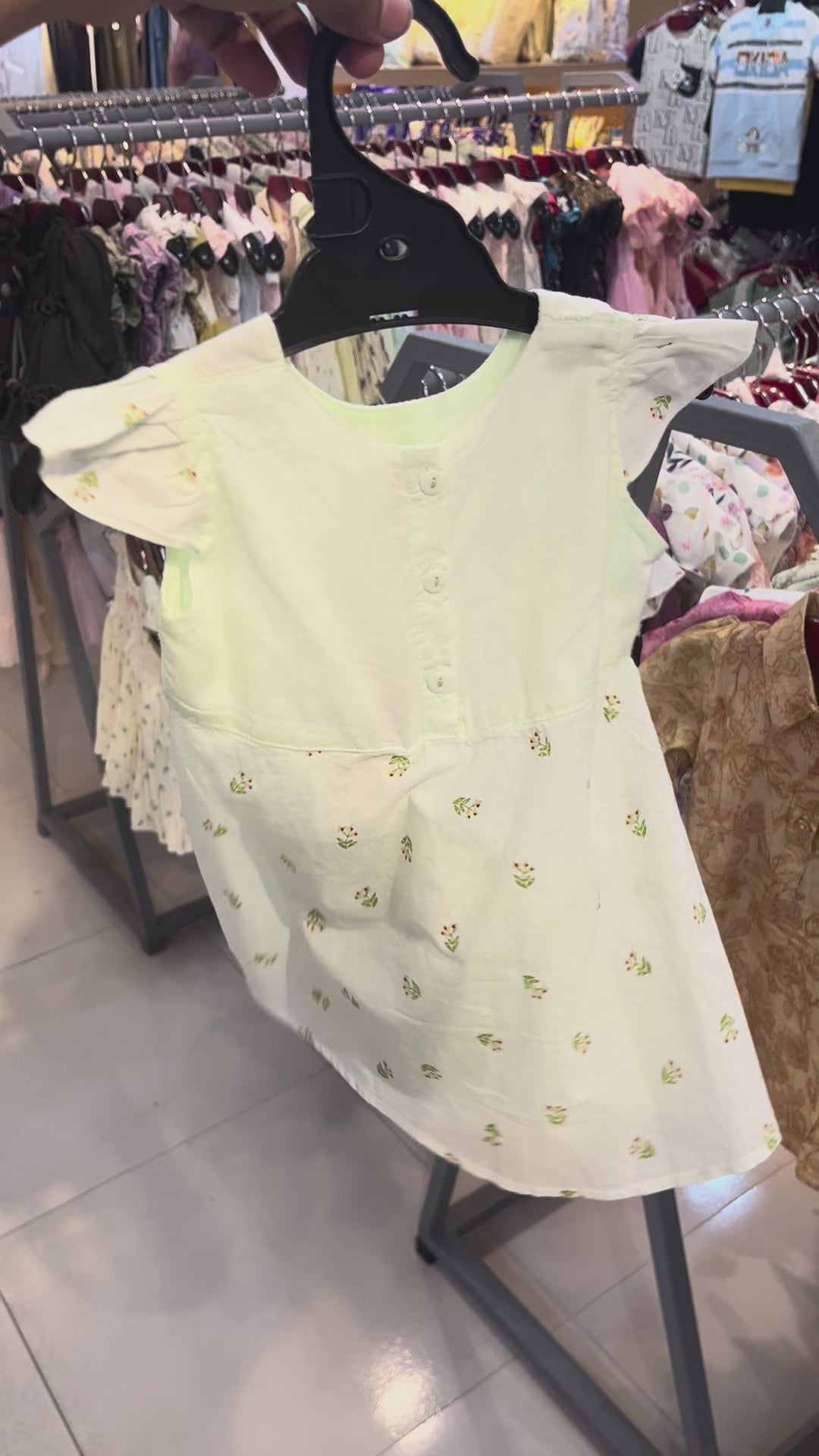 Baby Girls Floral Peplum Top & Bell Bottom Pant Set 1405