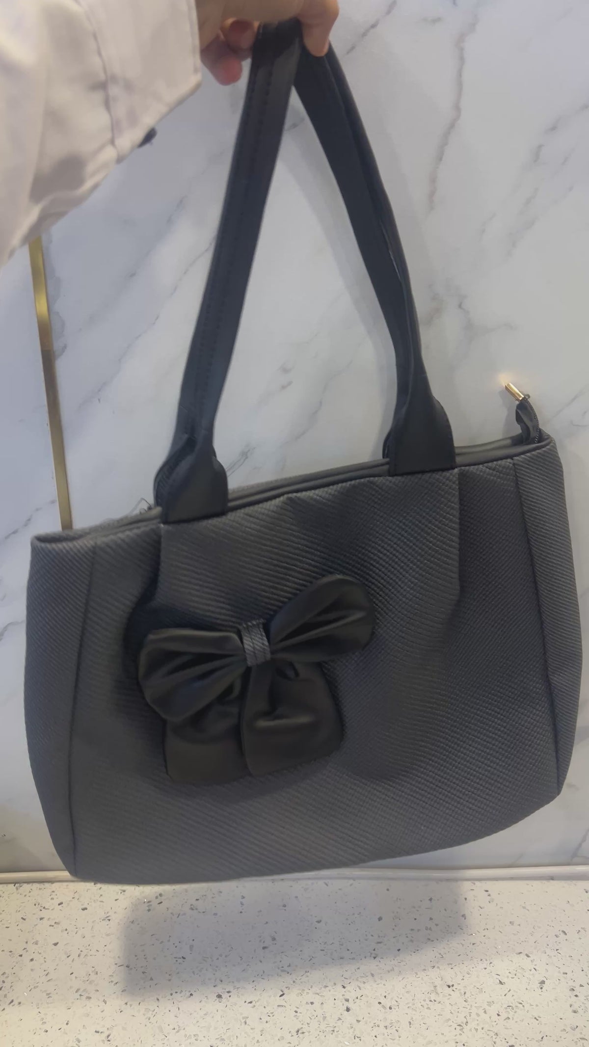 Premium Bow Detail Shoulder Tote Handbag – LB37