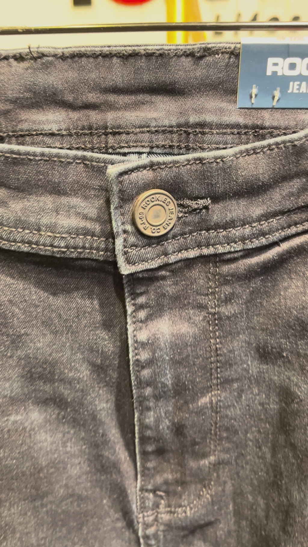 Dark Blue 5 Pocket Mid-Rise Slim Straight Fit Classic Stretch Jeans RJ6236