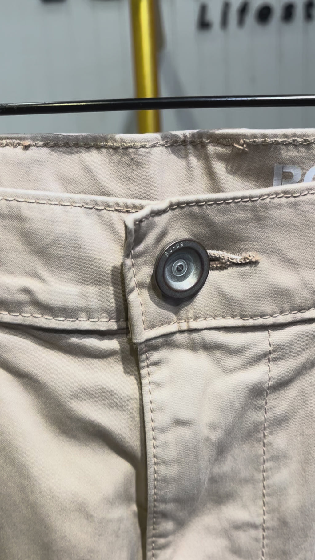 Sand COMFORT STRAIGHT FIT STRETCH CARGO PANTS RJCP1371