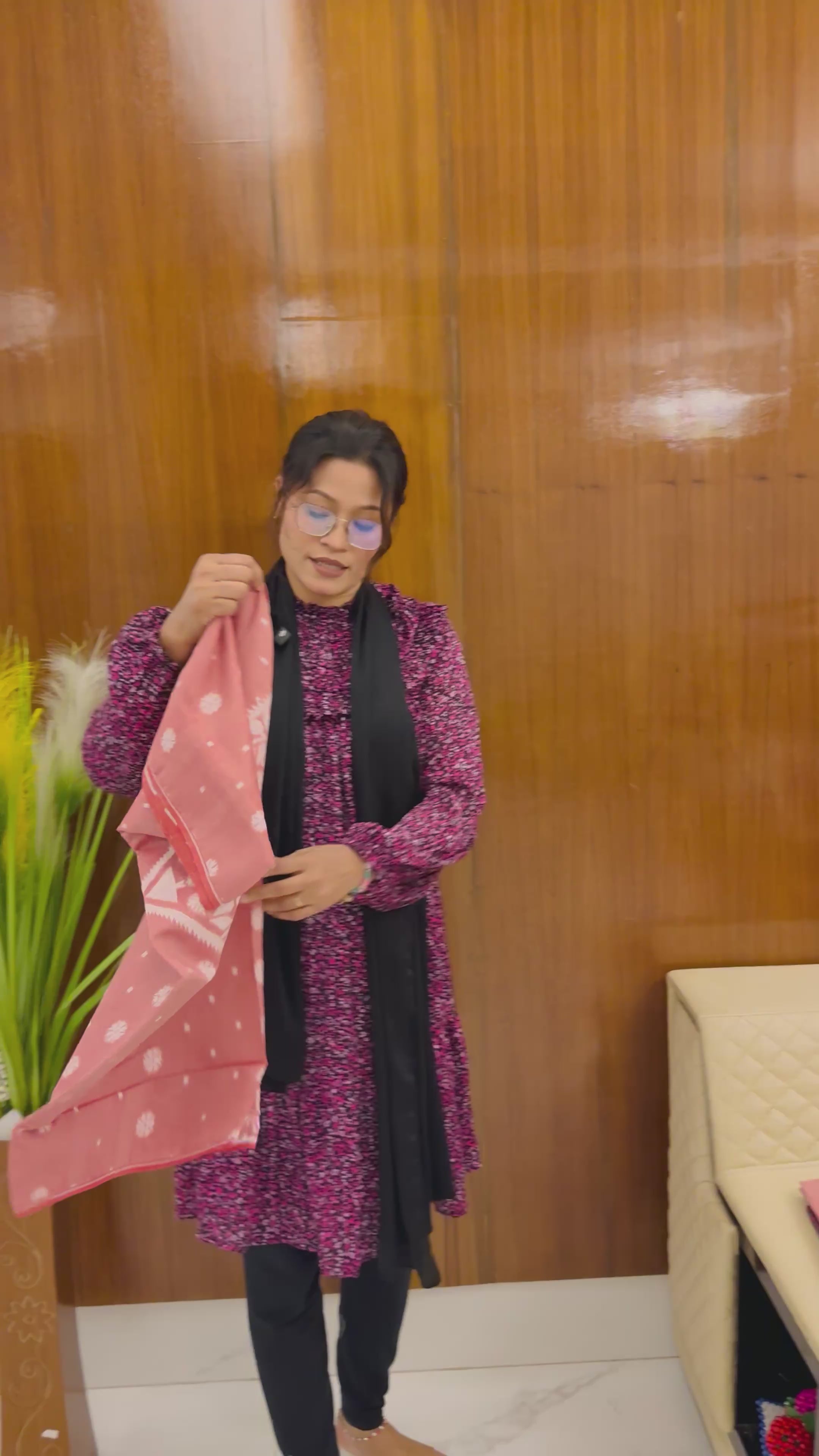 Soft Jamdani Three Piece JT07