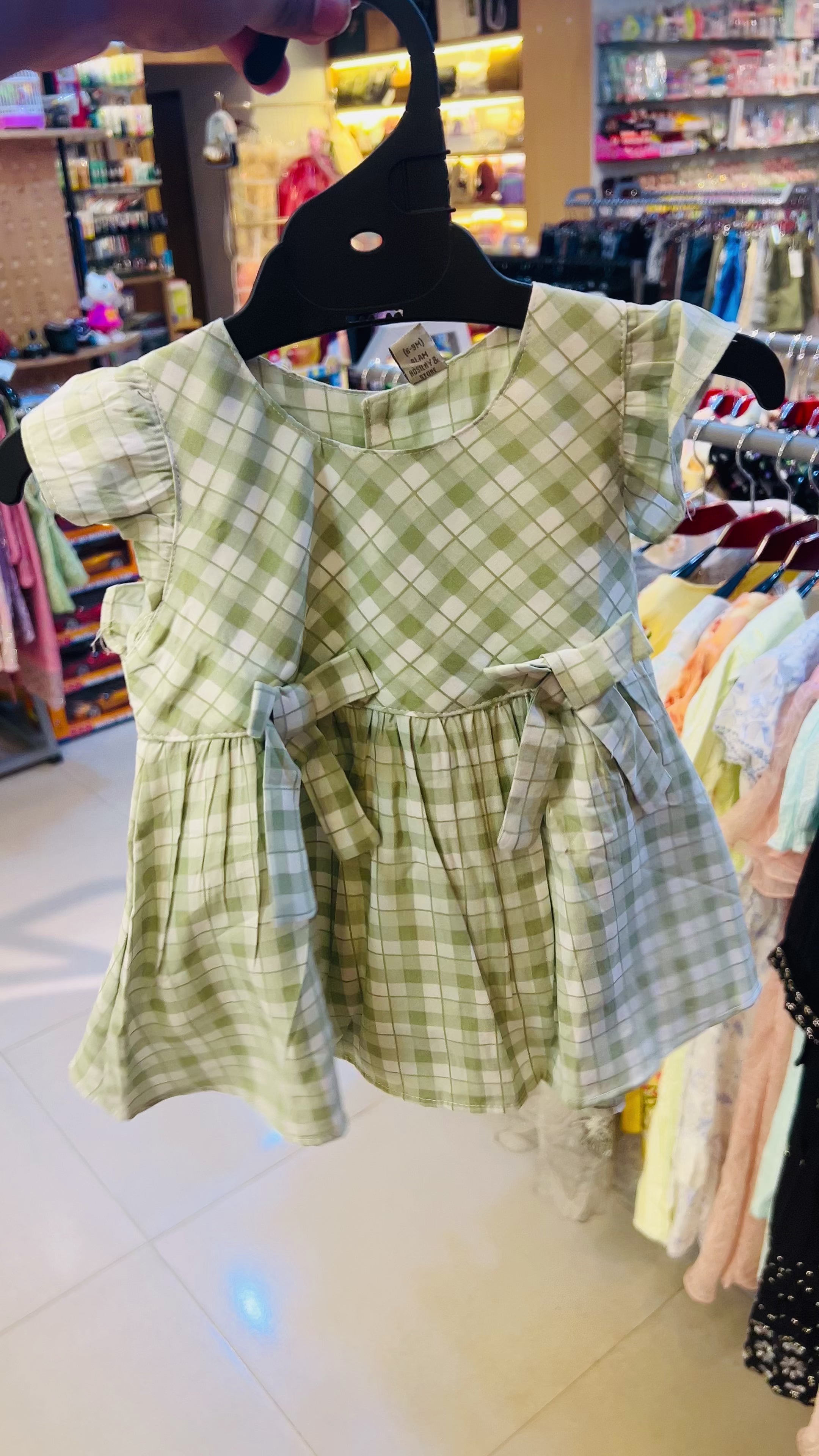 Kids Polka Dot Frill Dress Set 0006