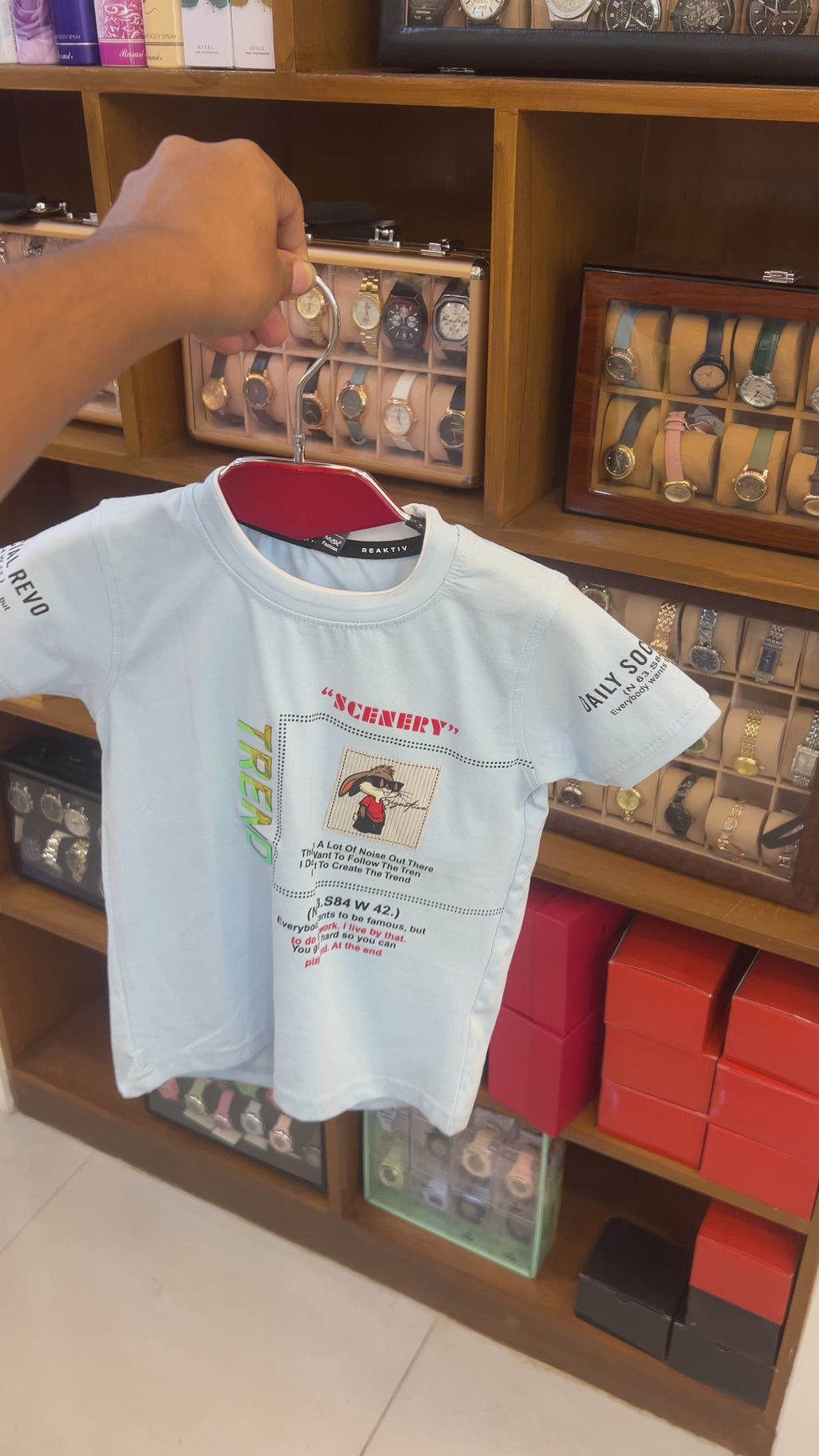 Kids Trendy Graphic T-Shirt & Shorts Co-Ord Set 328