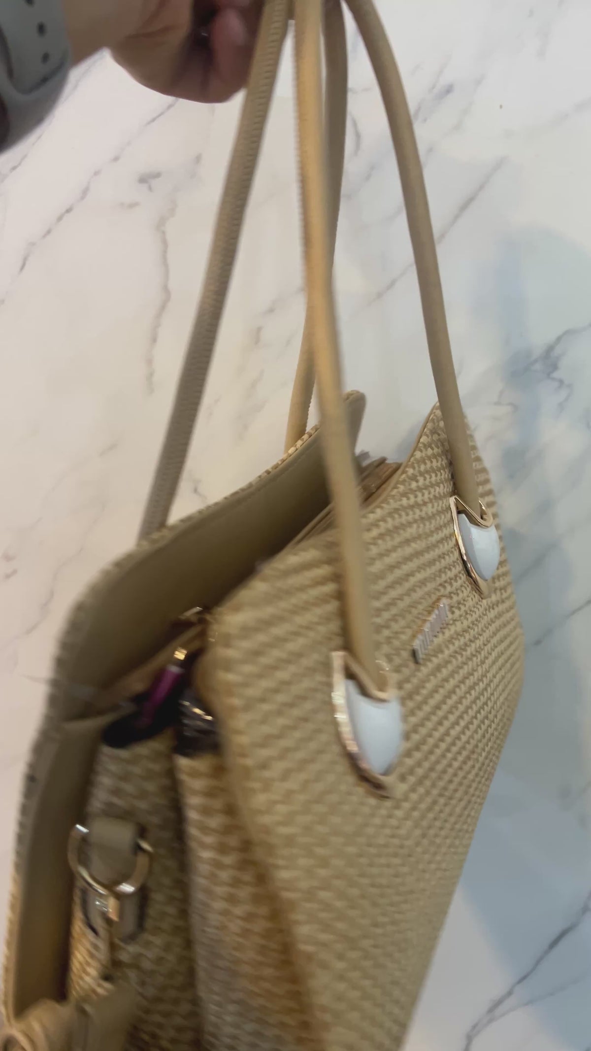 Premium Woven Texture Shoulder Bag – LB51