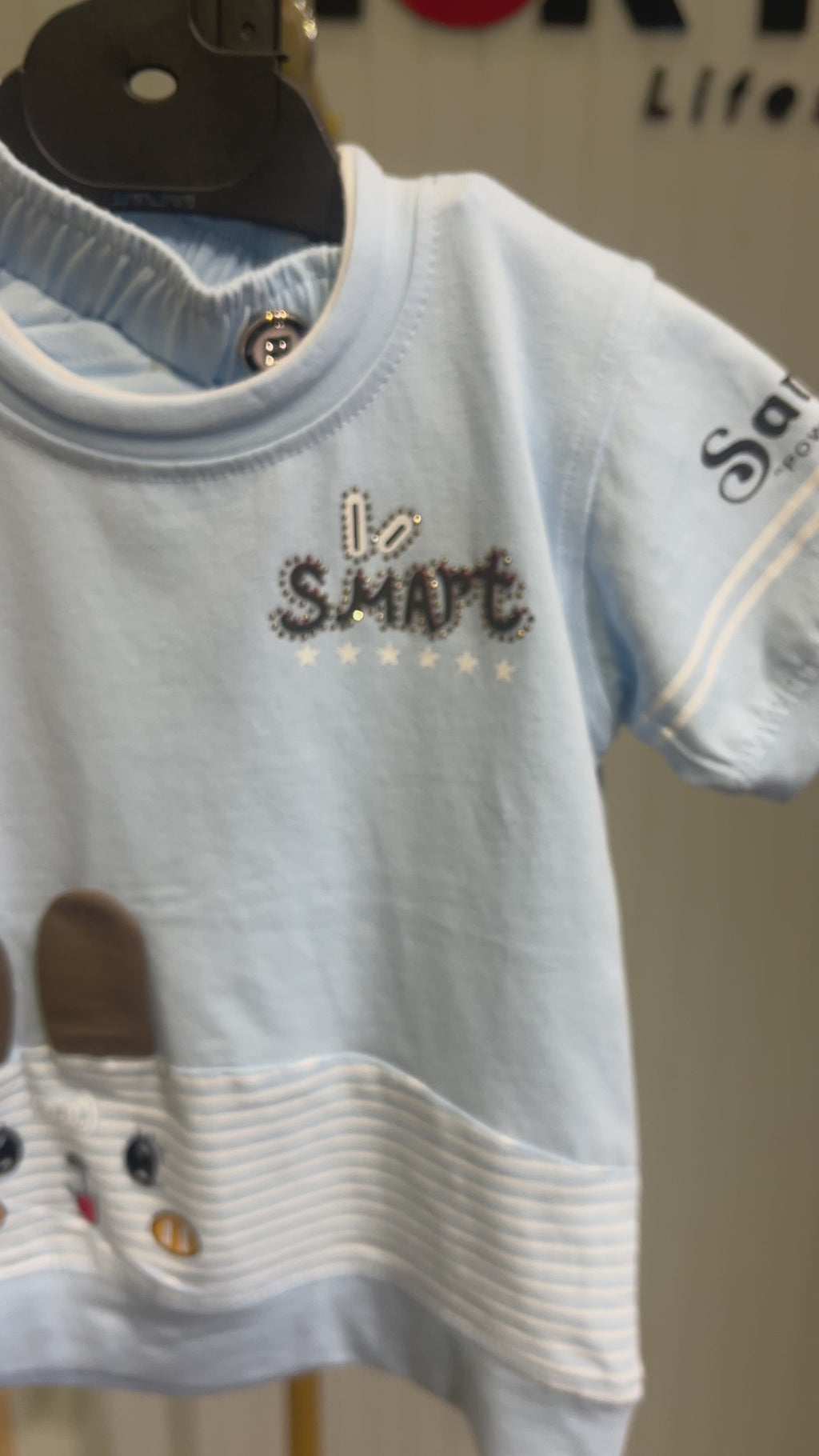 Baby Cute Bunny Face T-Shirt & Shorts Set 348