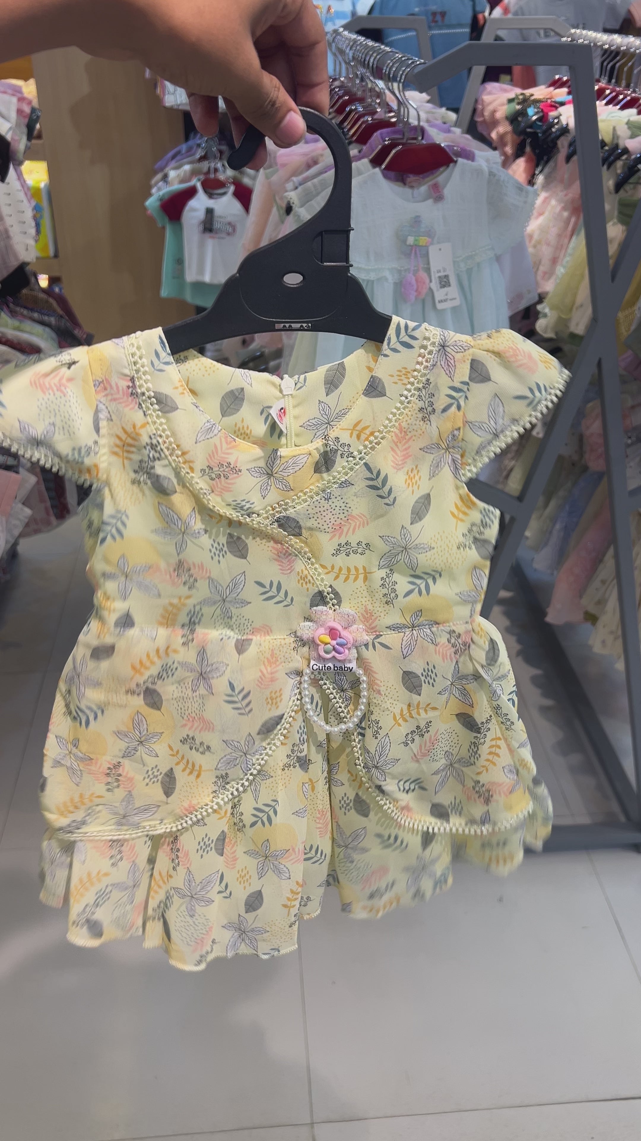 Girls Floral Party Dress 0208