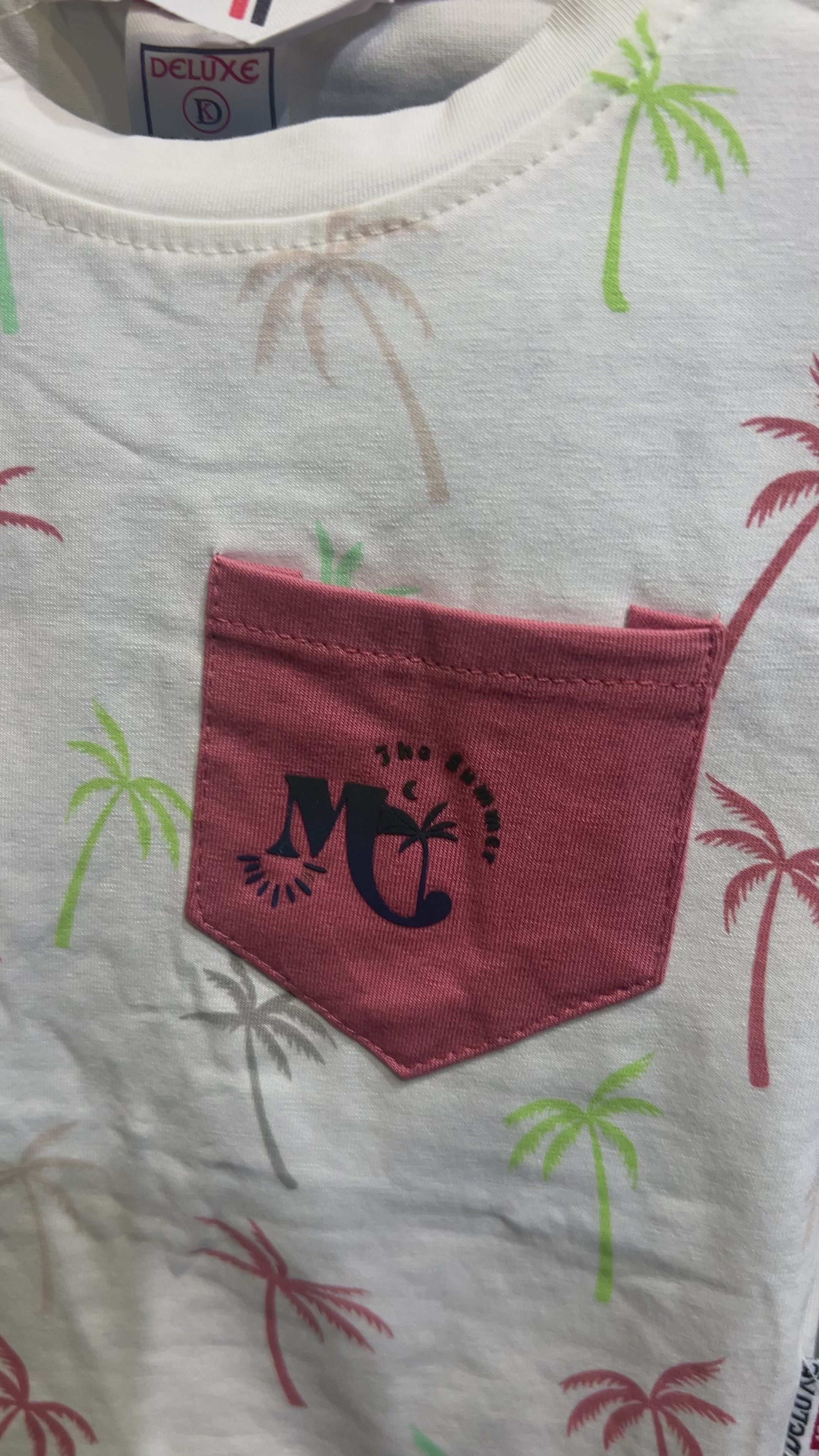 Boys Summer Palm Tree Printed T-Shirt & Shorts Set..345..