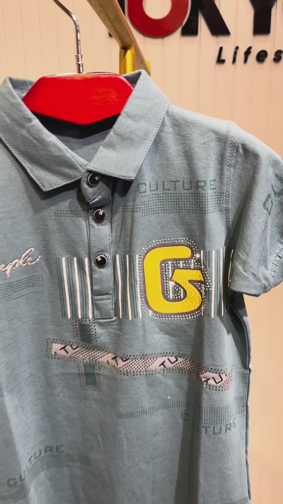 Boys Premium Graphic Polo T-Shirt – Culture G Print Edition 294