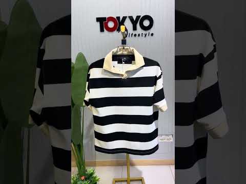 Men's Premium Knit Striped Polo Shirt 506