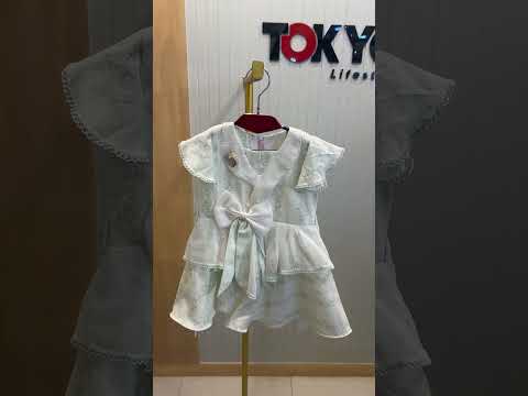 Girls Floral Dress with Bow & Inner Brief 192