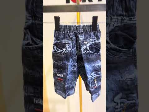 Boys Printed Casual Shirt & Denim Shorts Set 225