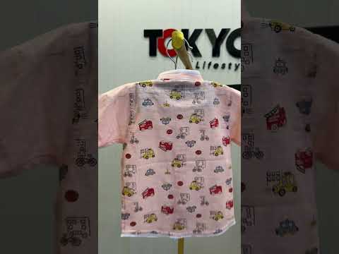 Boys Vehicle Print Cotton Shirt & Pant rm2021