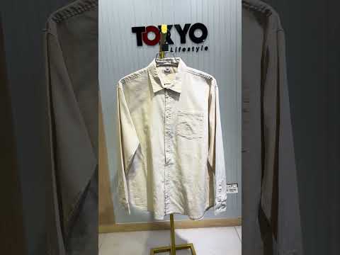 GATSBY Mens F/S Shirt -Esprit OFF WHITE