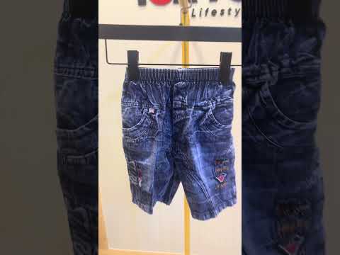 Kids Premium Printed Shirt & Denim Shorts Set 408