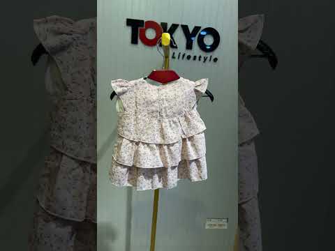 Baby Girl Floral Layered Frock Dress with Bloomers Set-0092