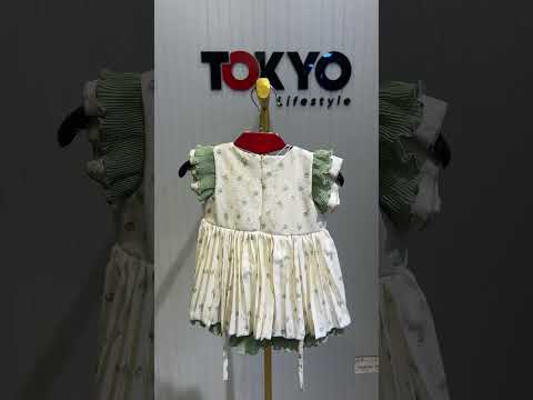 Floral Frill Baby Girl Party Dress Set with Bloomer 290