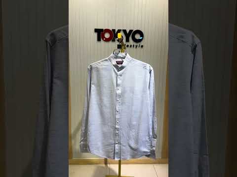 GATSBY Mens F/S Shirt _Urban Sailor 1894 Sky Blue