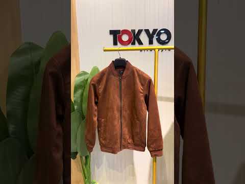 Men’s Premium Full-Zip Bomber Jacket – Rust Brown