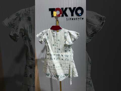 Baby Girls Printed Cotton Frock Dress Set with Inner Bloomer 195