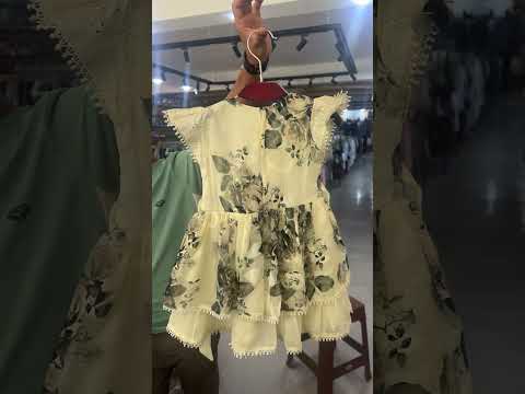 Baby Girls Floral Layered Party Dress with Inner Shorts – 2-Piece Set.184.