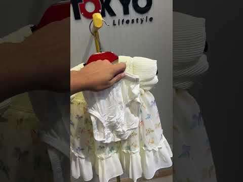 Baby Girls Butterfly Print Chiffon Frock Set with Bloomers 187