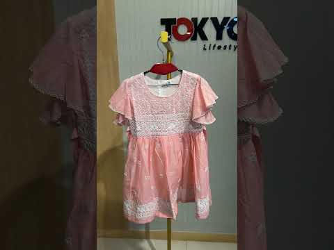 Girls Premium Embroidered Net Party Dress 18