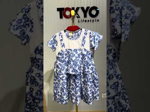Girls' "Hello Summer" Floral Print Cotton Dress 12