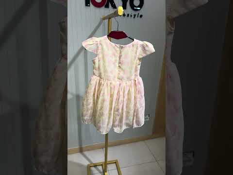 Girls Floral Party Dress Set with Bloomers 196