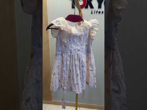 Girls Ruffle Cotton Dress Set 190