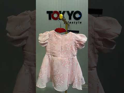 Baby Girls Elegant Embroidered Dress 257