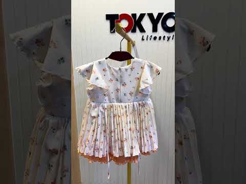 Baby Girls Floral Layered Party Dress Set with Bloomer 199