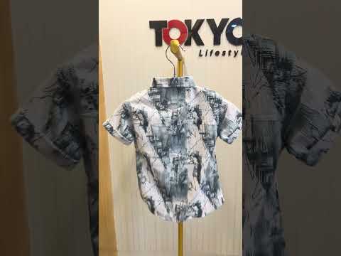 Kids Premium Printed Shirt & Denim Jogger Set-415