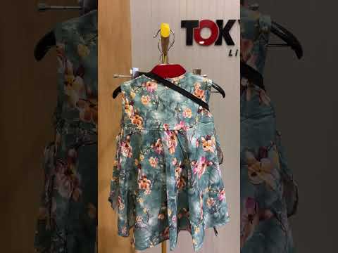 Girls Floral Cold-Shoulder Top & Black Pants Set 261