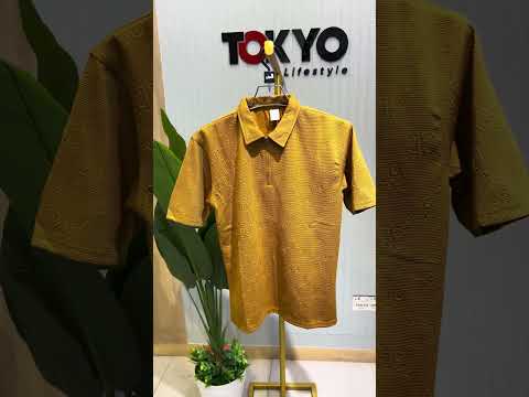 Men's Premium Masterd Colour Textured Zip Polo T-Shirt 558
