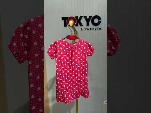 Girls Red Polka Dot Short Sleeve Jumpsuit