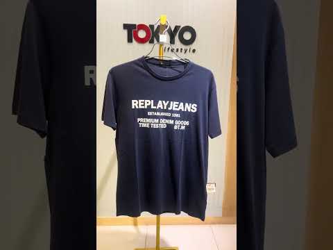 GATSBY REPLA.Y Mens new T-Shirt Navy 978