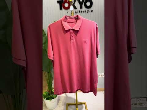 GATSBY Mens Polo T-shirt Poolbasics Coral Pink 2005