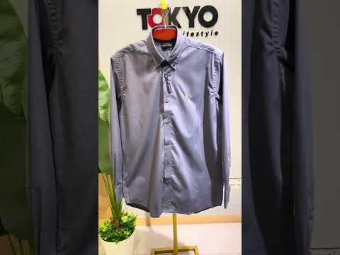 Premium Solid Oxford Cotton Shirt RLS Ash 116