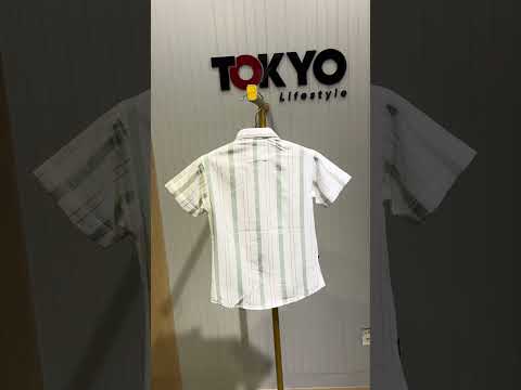 Boys Premium Stripe Shirt & Check Shorts Set B001