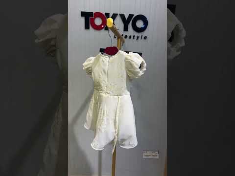 Baby Girls Elegant Embroidered Dress 257