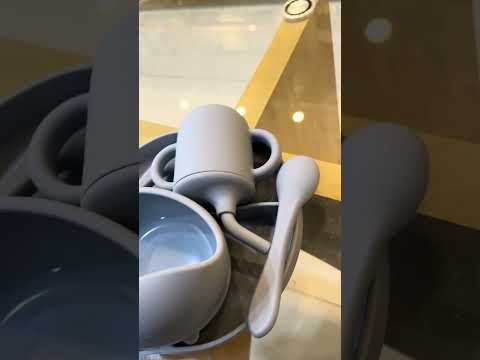Silicone 5-in-1 Baby Feeding Set with Lid