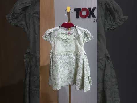 Girls Floral Cotton Frock Set  0208