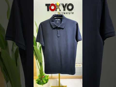 GATSBY Mens Polo T-shirt Dark Navy Poolbasics 4020