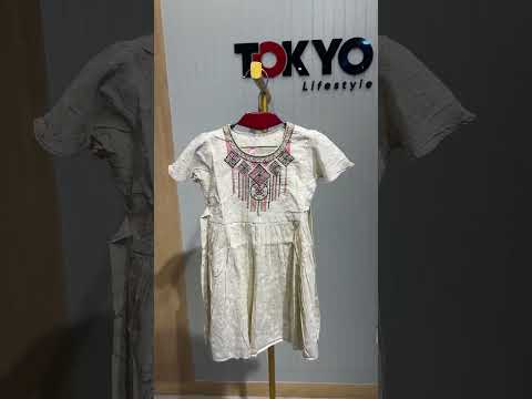 Girls Embroidered Party Wear Frock A80