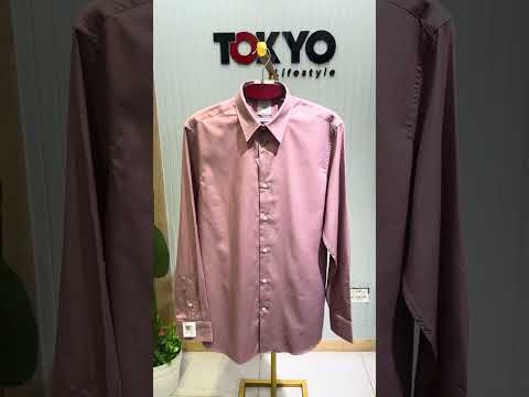 Men’s Premium Micro Check Long Sleeve Formal Shirt – Dusty Rose